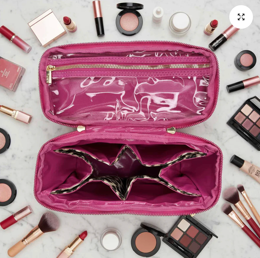 Classic Train Case In Fierce Leopard