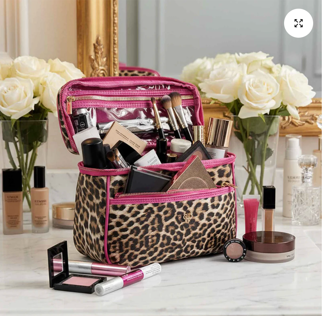Classic Train Case In Fierce Leopard