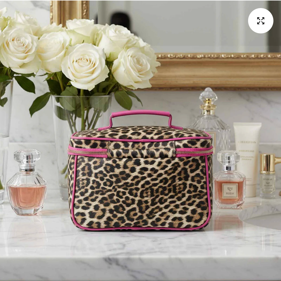Classic Train Case In Fierce Leopard