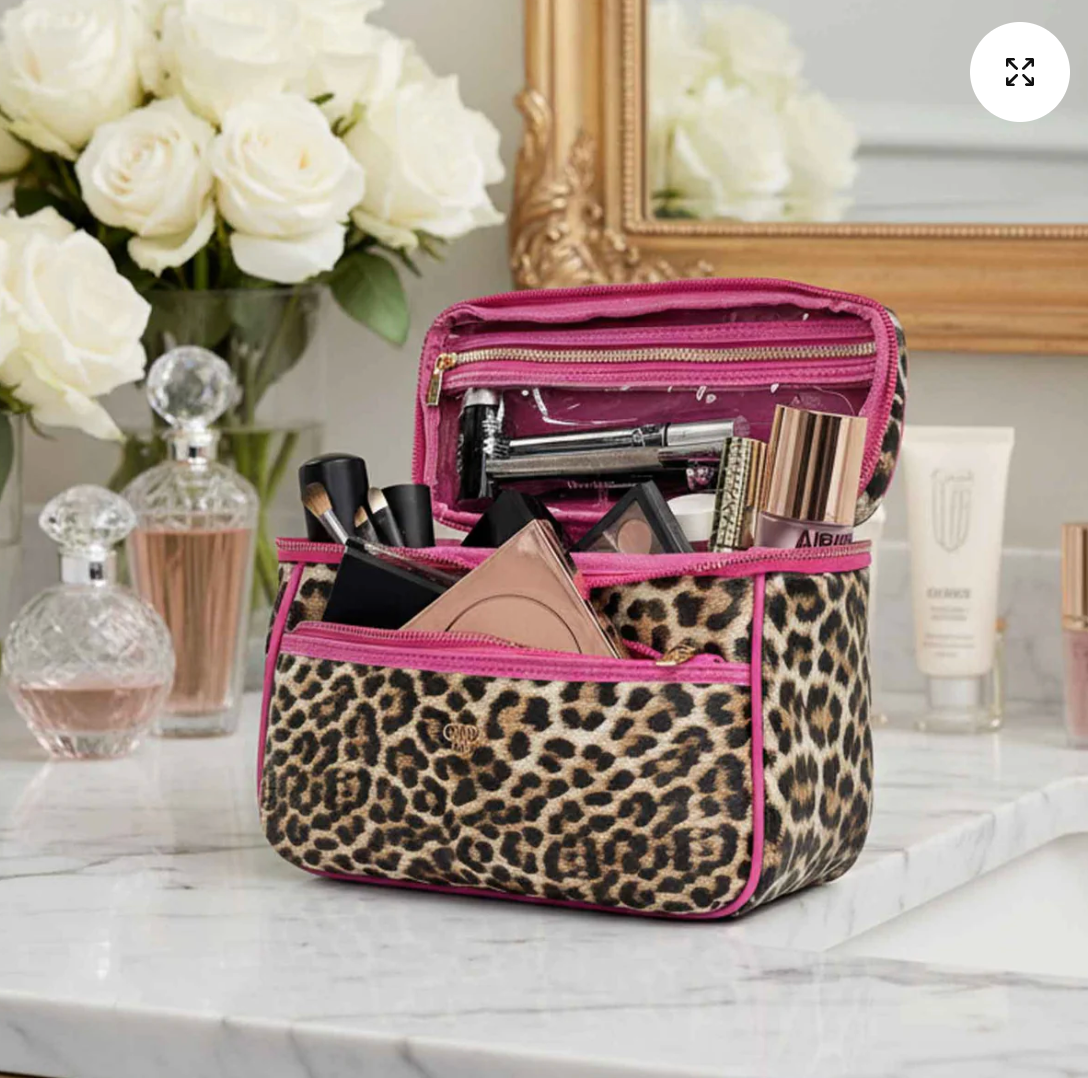 Classic Train Case In Fierce Leopard