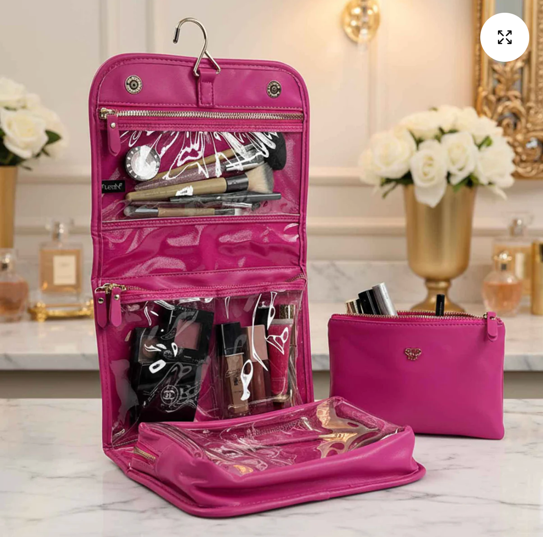 Classic Toiletry Case In Fierce Leopard