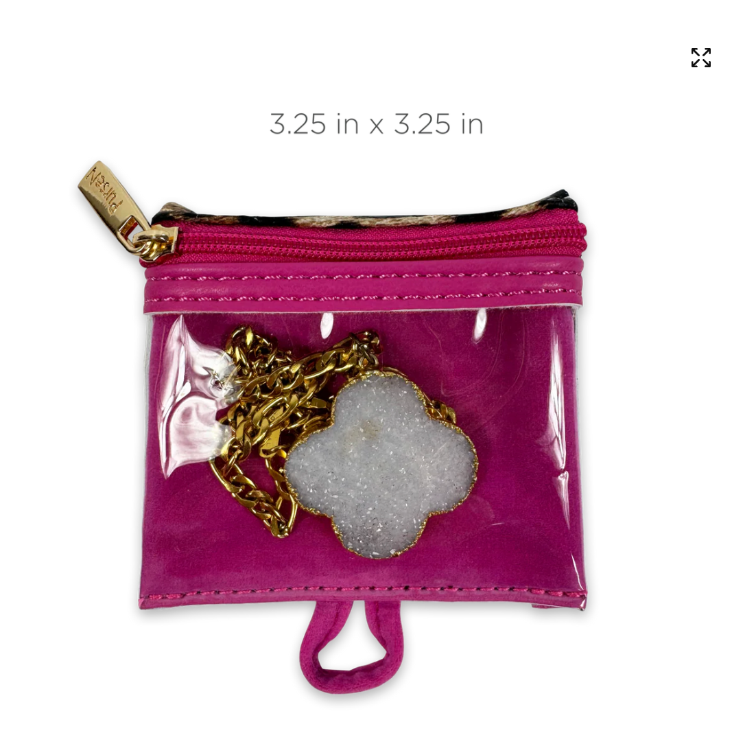 Getaway Jewelry Bag In Fierce Leopard