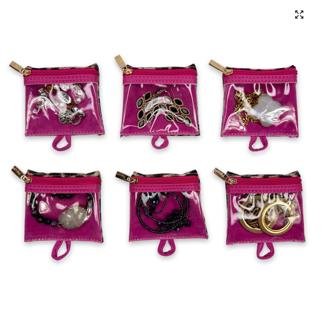 Getaway Jewelry Bag In Fierce Leopard