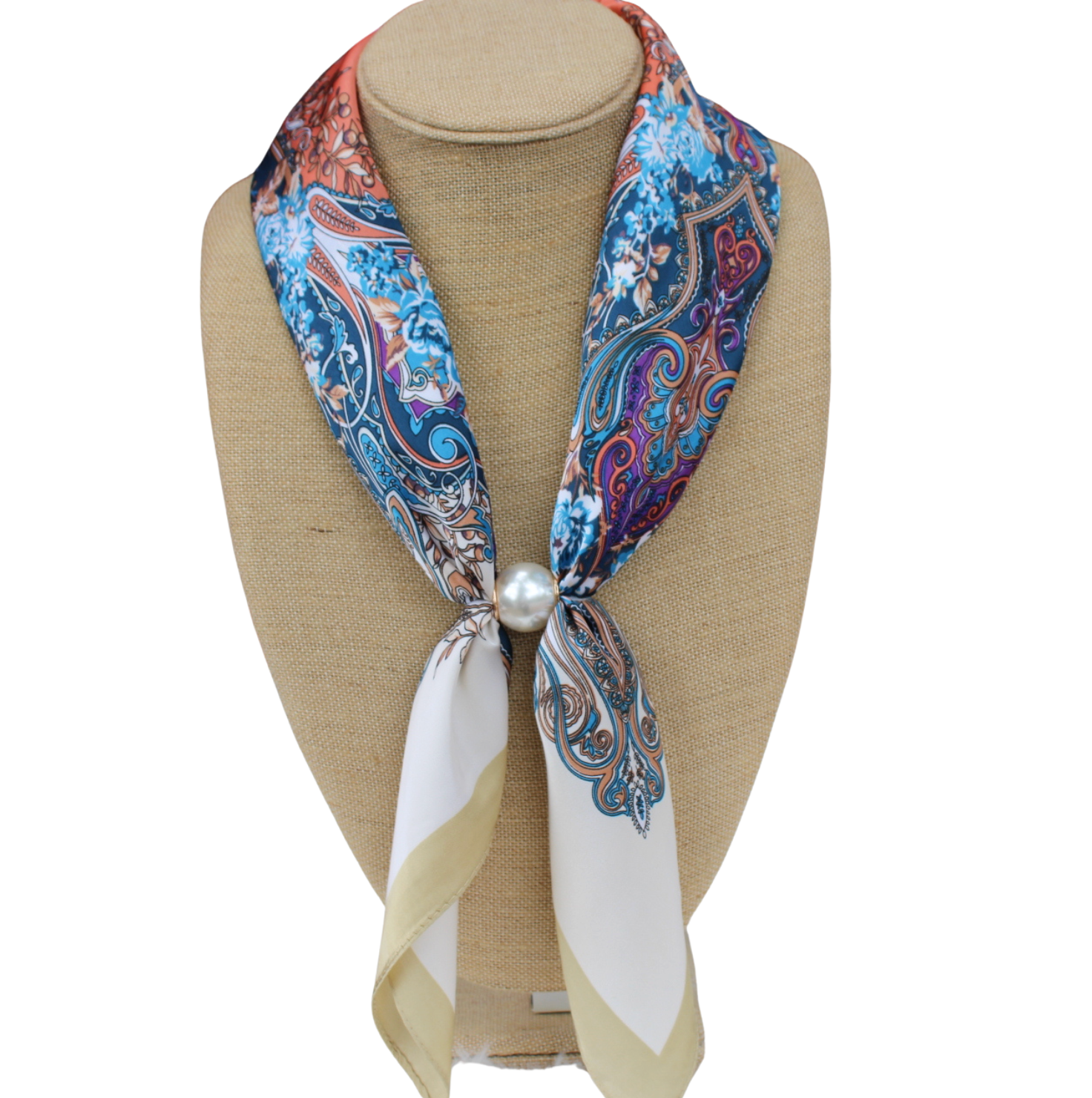 Rosé Garden Magnetic Scarf Necklace