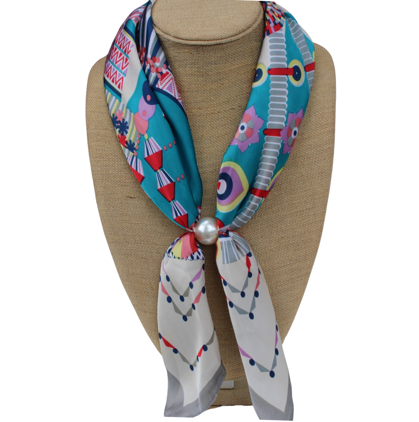 Painted Petal Magnetic Scarf Necklace