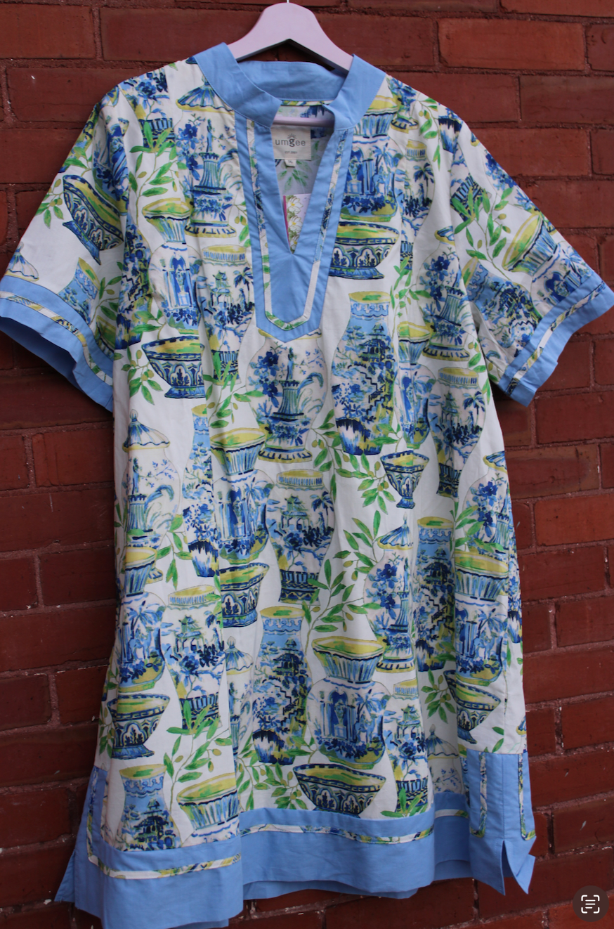 Grandmillenial Dream Dress In Blue