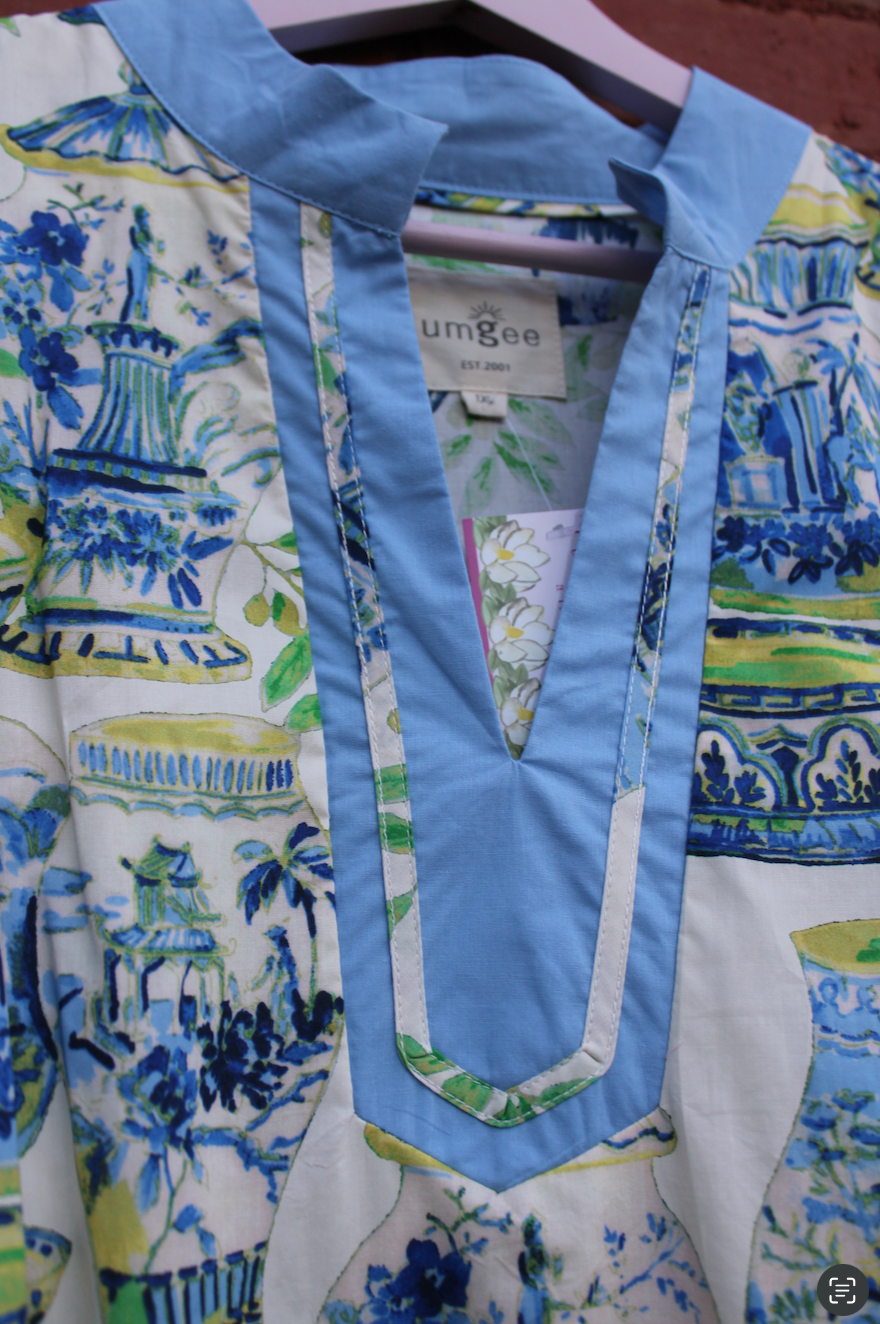 Grandmillenial Dream Dress In Blue