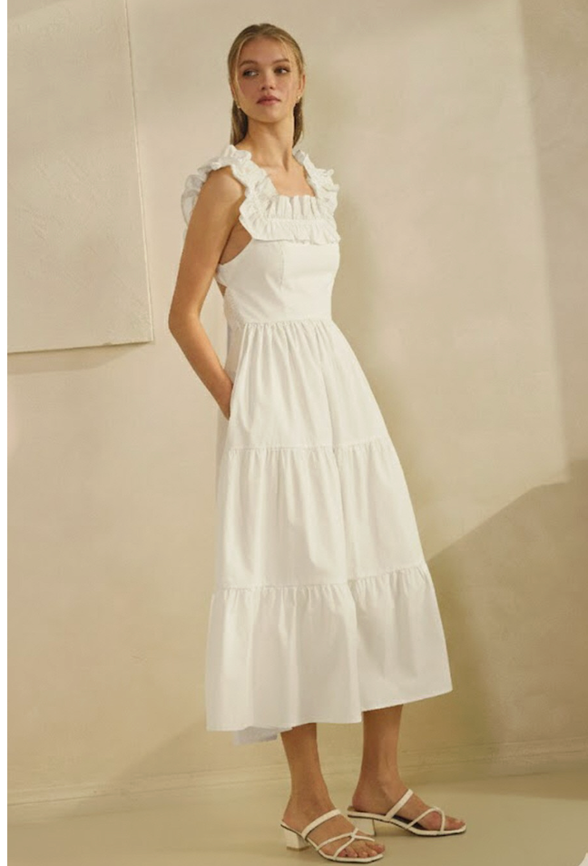 Sweet Simplicity Maxi Dress In Light Blue