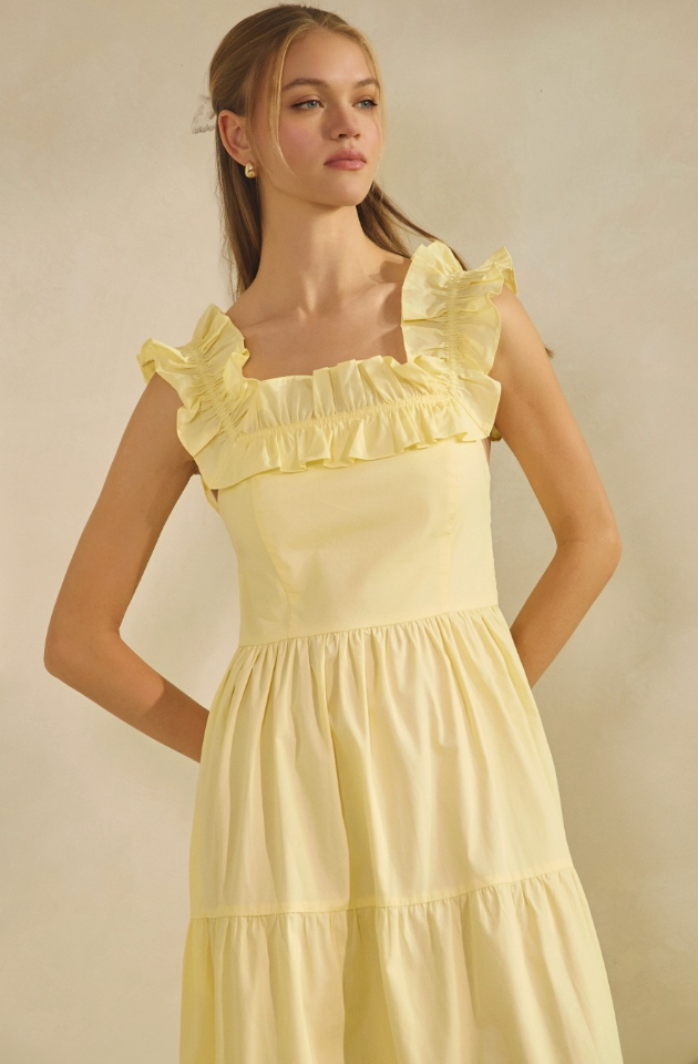 Sweet Simplicity Maxi Dress In Light Blue