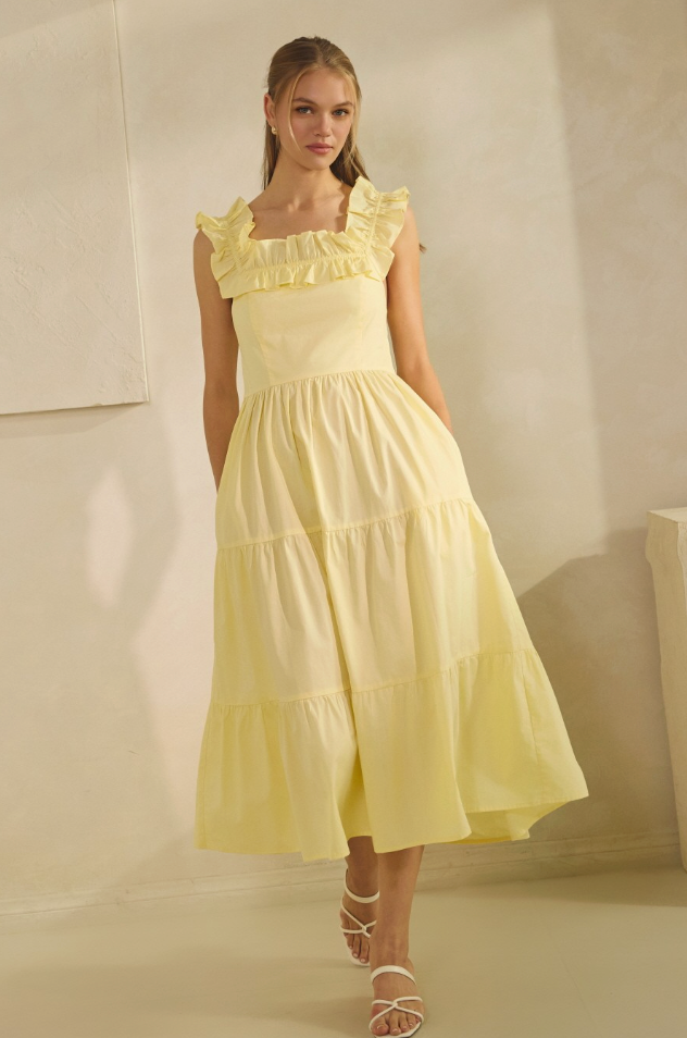 Sweet Simplicity Maxi Dress In Light Blue