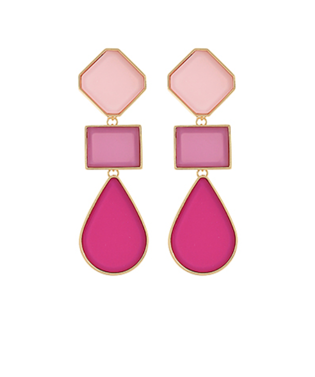 West Palm Winds Earrings in Pink
