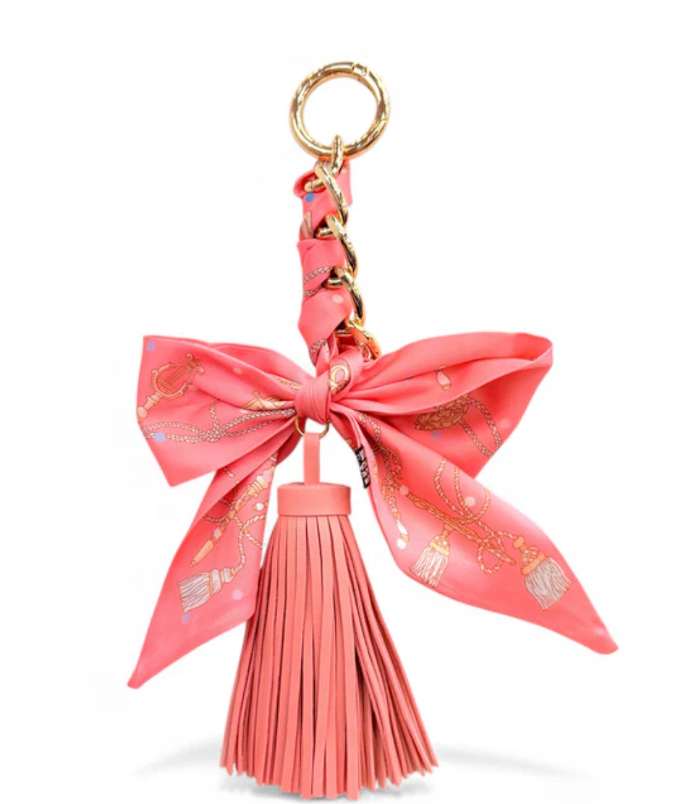 Darling Detail Bag Charm In Peach Bellini