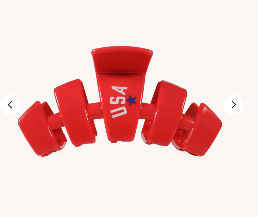 USA Classic Red Large Claw Clip