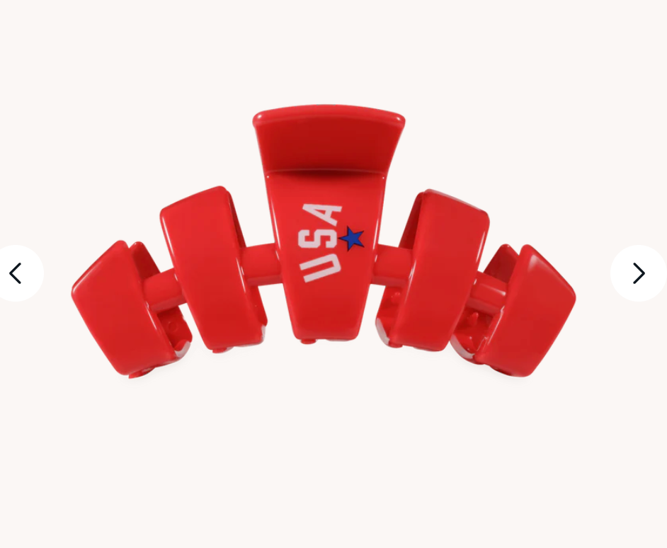 USA Classic Red Medium Claw Clip