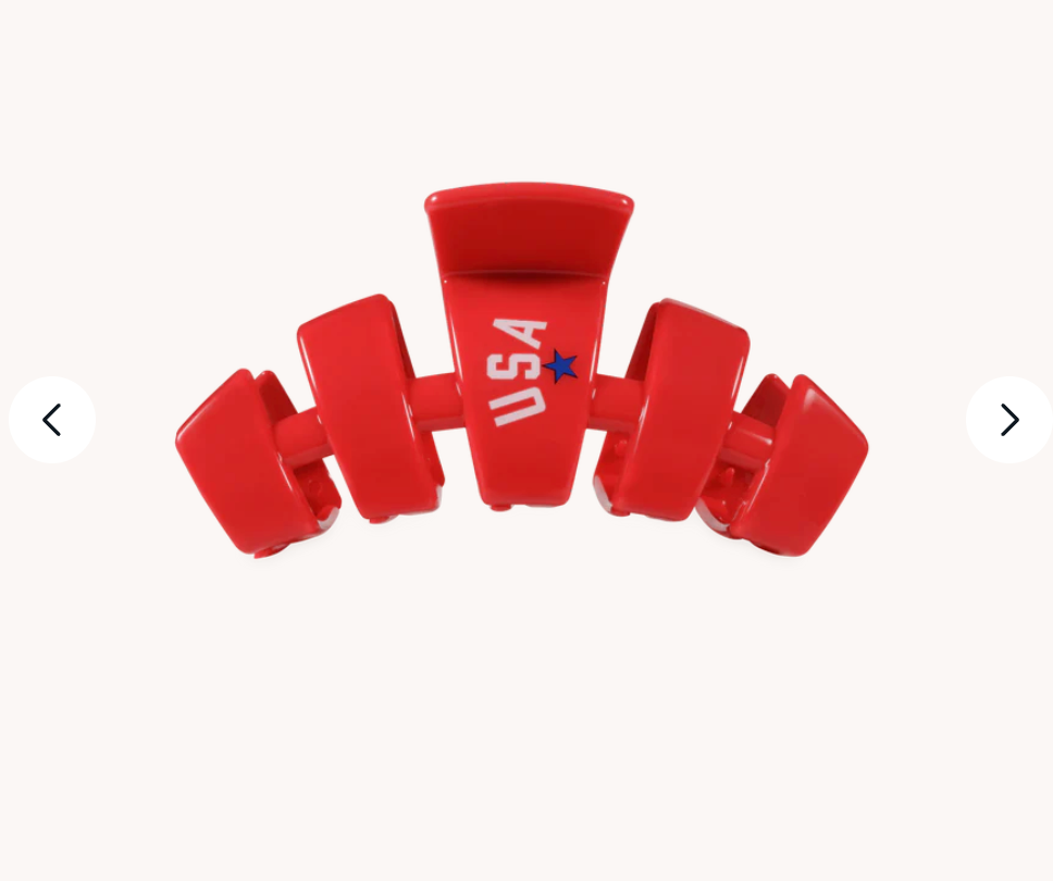 USA Classic Red Small Claw Clip
