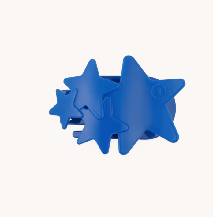 Blue Shooting Stars Small Flat Rectangle Clip