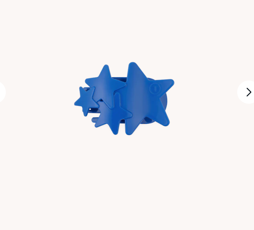 Blue Shooting Stars Tiny Flat Round Clip