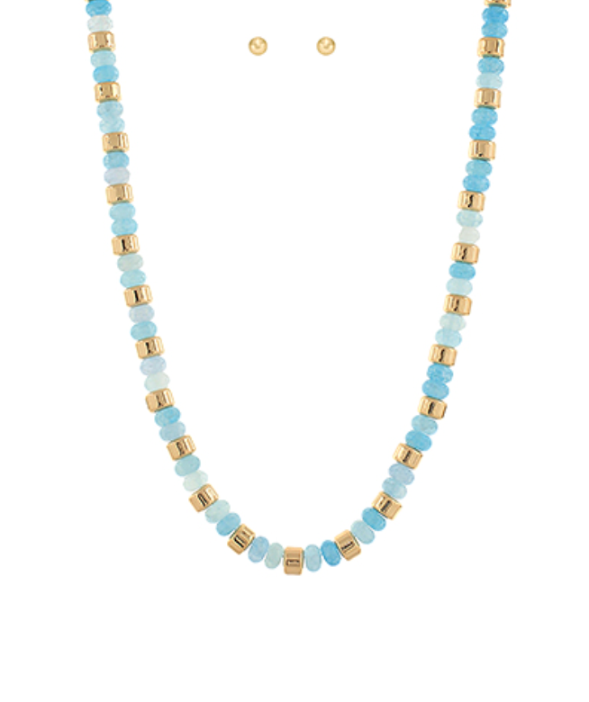 Simple Joy Necklace In Blue
