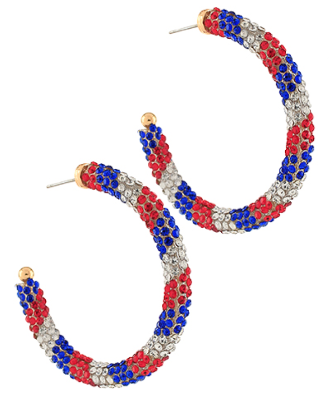 Star Spangled Sparkle Hoops
