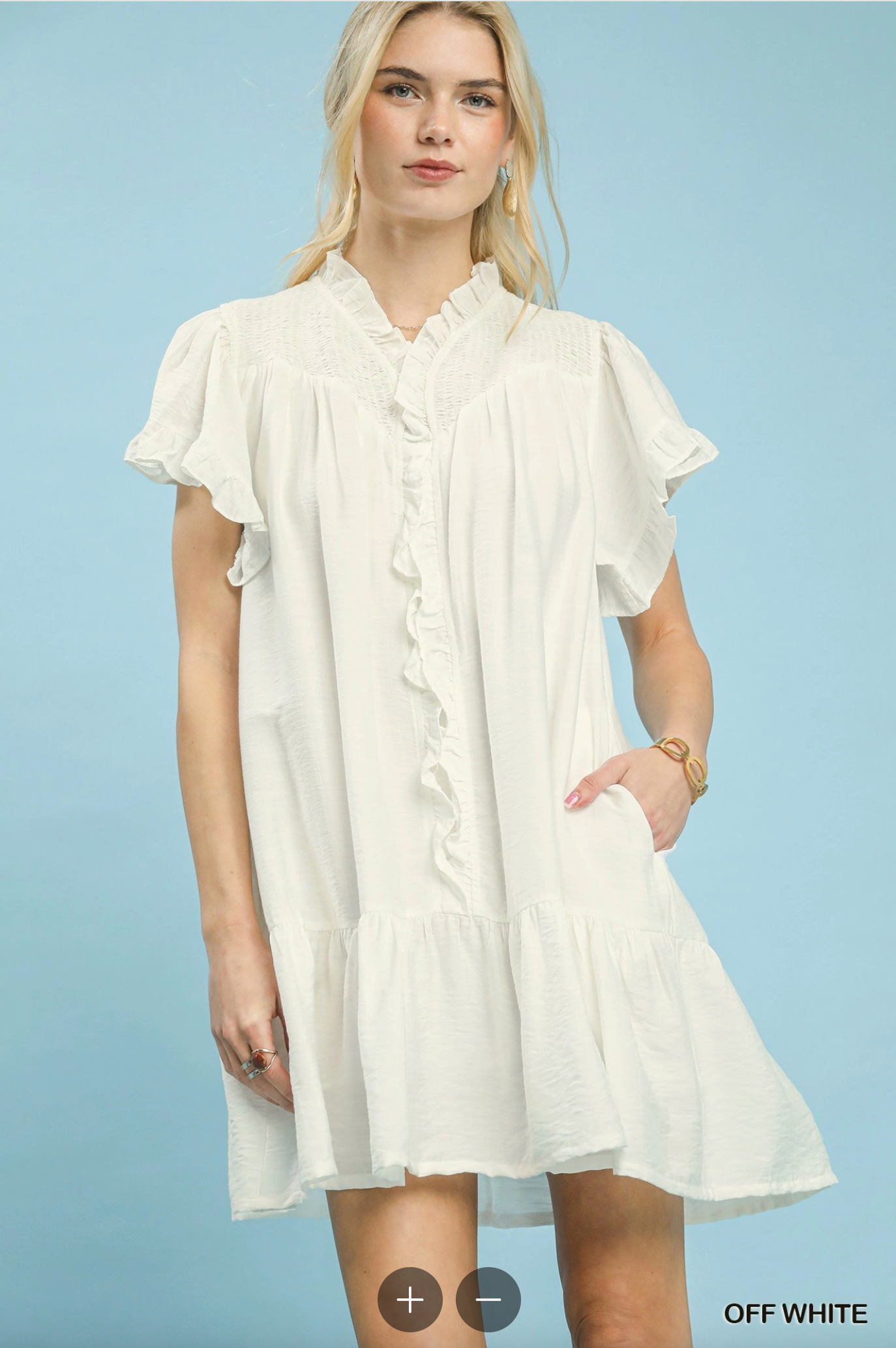 Instant Classic Dress In White