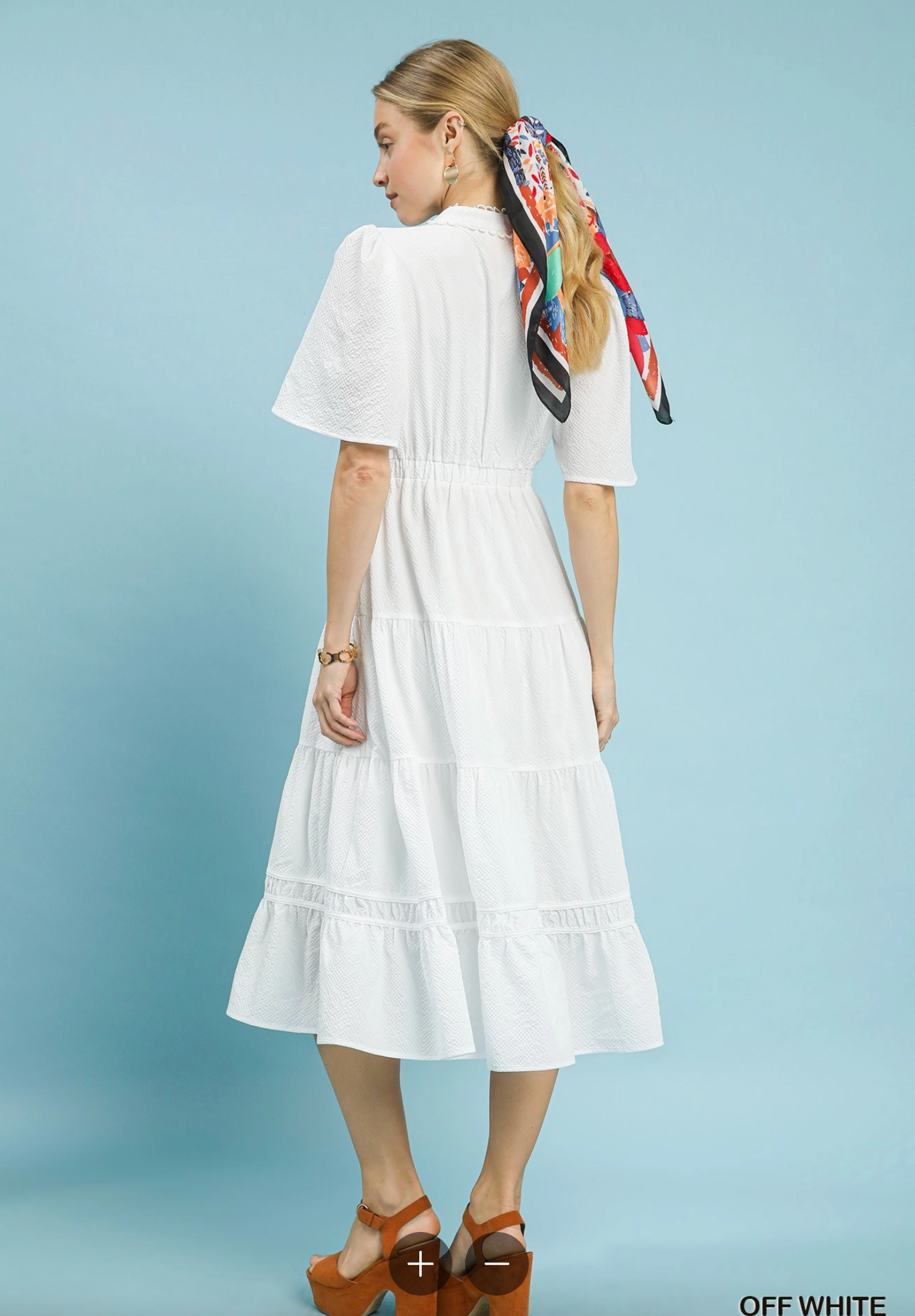 Nantucket Nights Midi Dress In White
