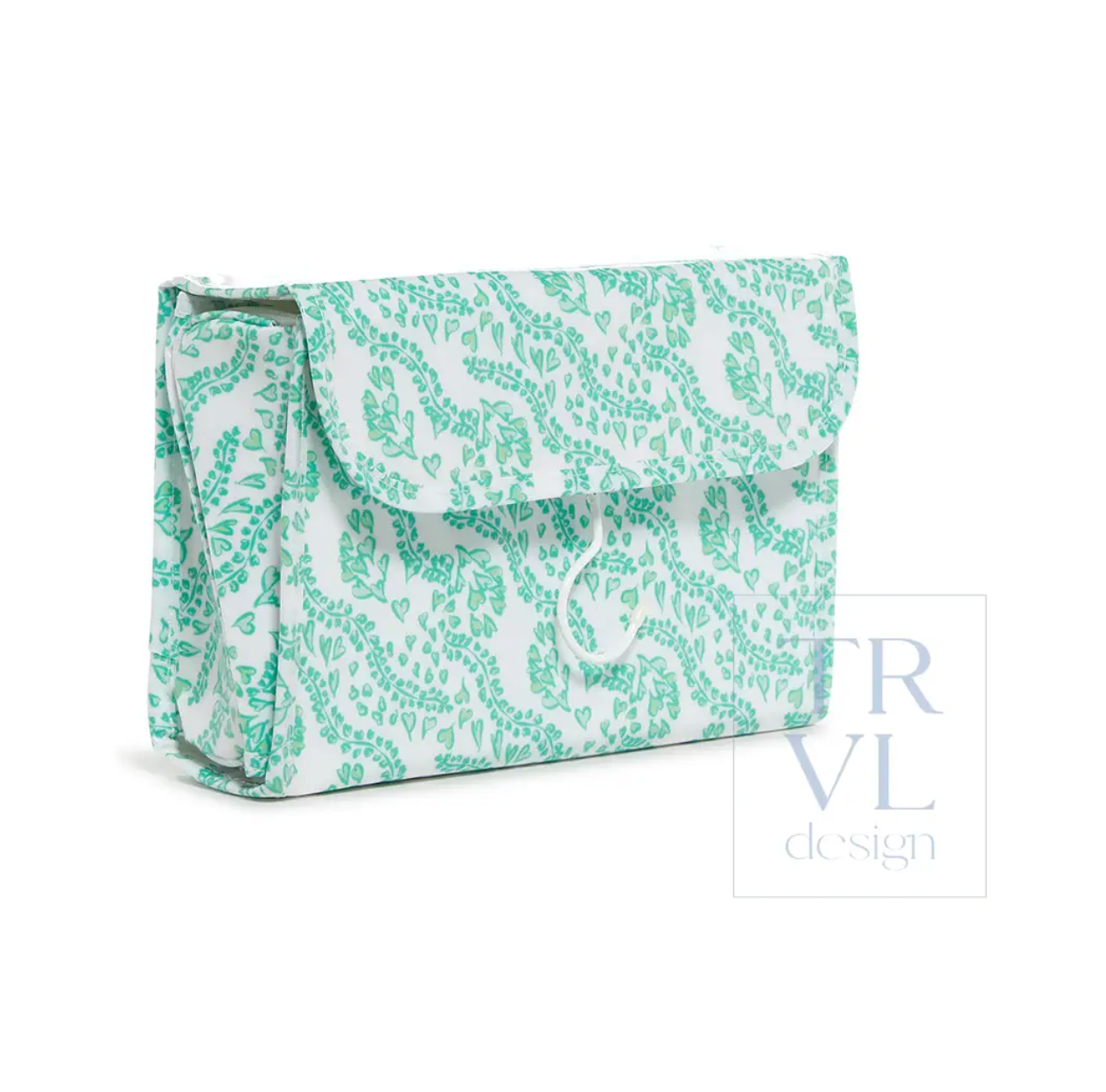 Luxe Gloss Hanging Toiletry In All Hearts Kelly Green