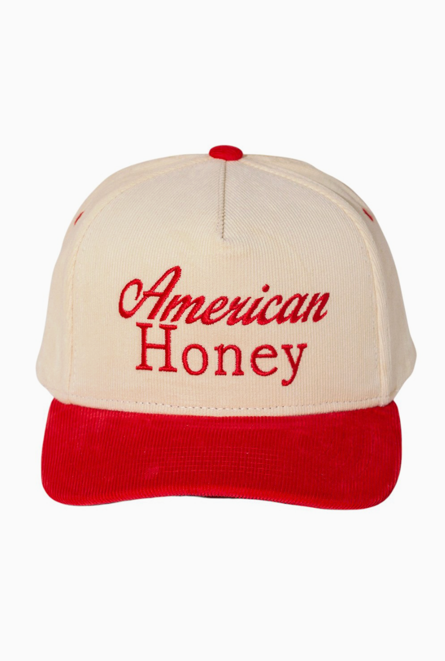 American Honey Hat In Red