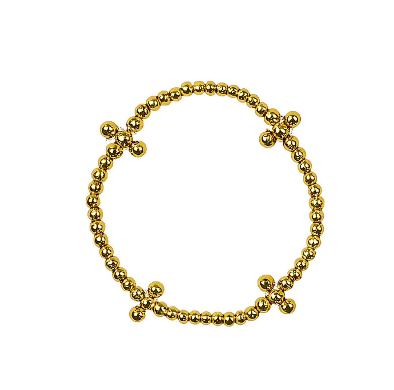 The Cross Cluster Bracelet In All Silver