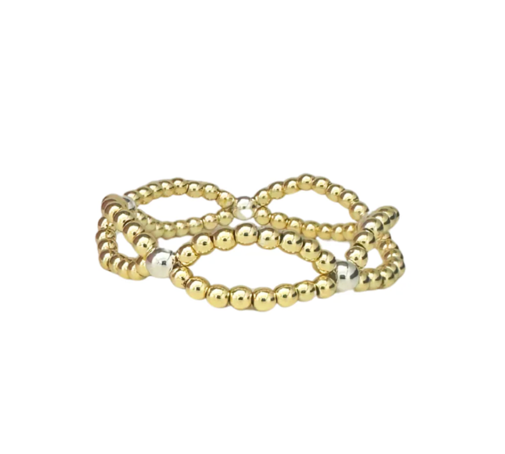 The Infinity Knot Bracelet In Silver + Gold
