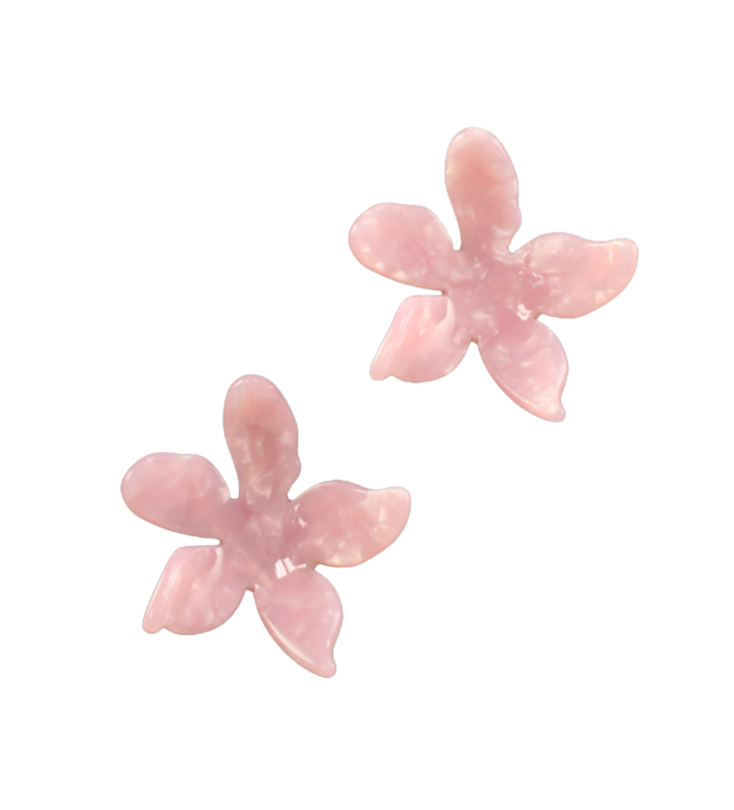Bloom Earrings In Pink