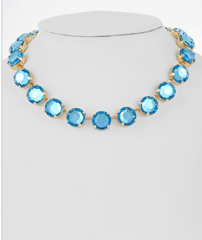The Stone Edit Necklace In Aqua