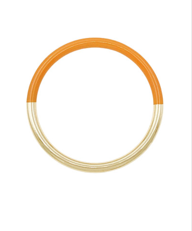 Colorblock Bangle In Orange