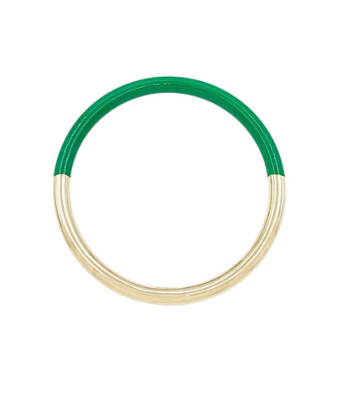 Colorblock Bangle In Green