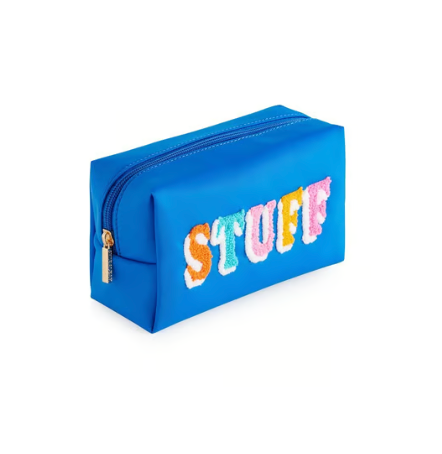 "Stuff" Zip Pouch In Blue