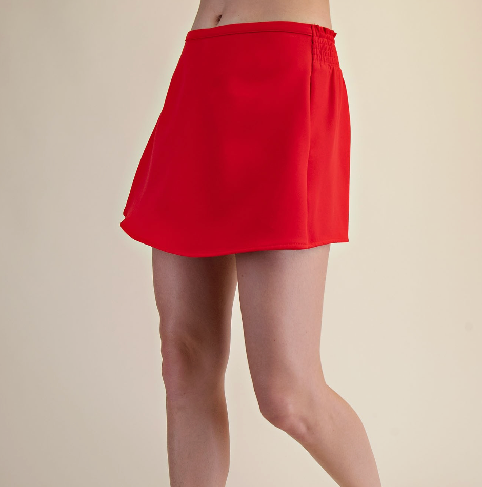 The Anywhere Skort In Red