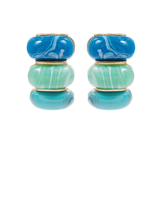 Southern Smile Earrings In Blue