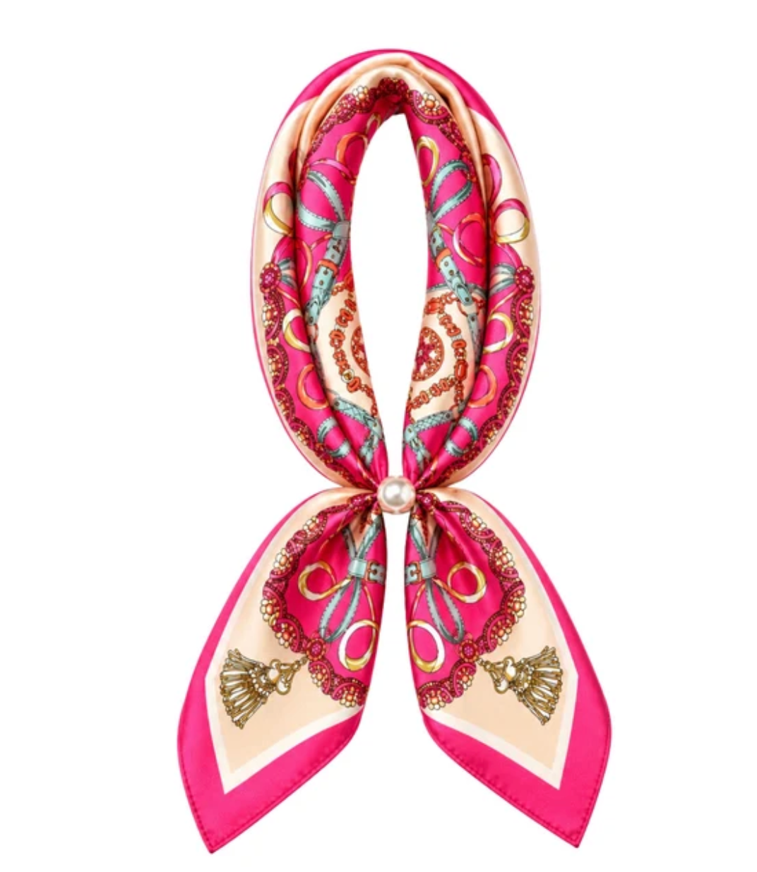 Hamptons Pink Magnetic Scarf Necklace