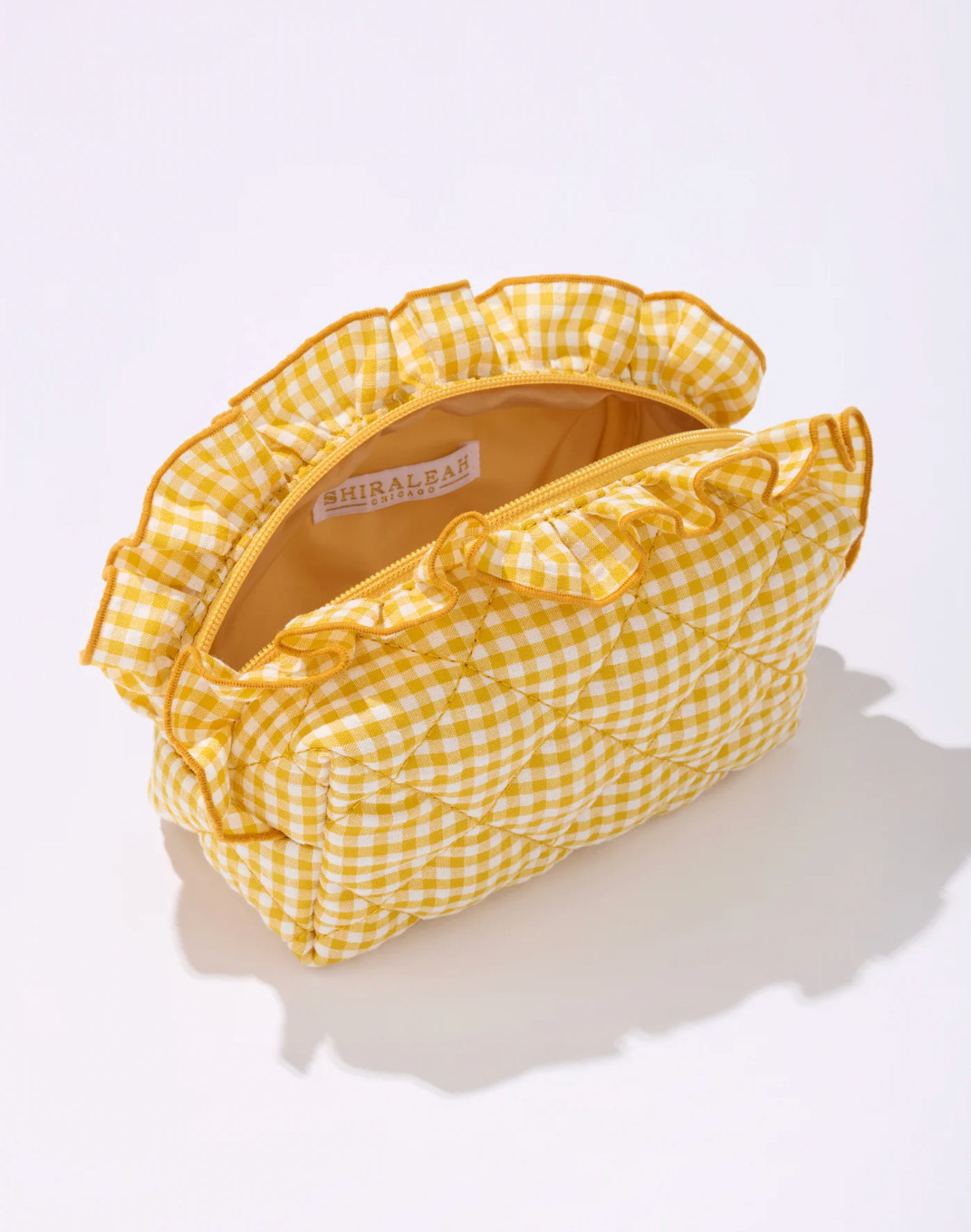 Fancy Small Zip Pouch In Golden