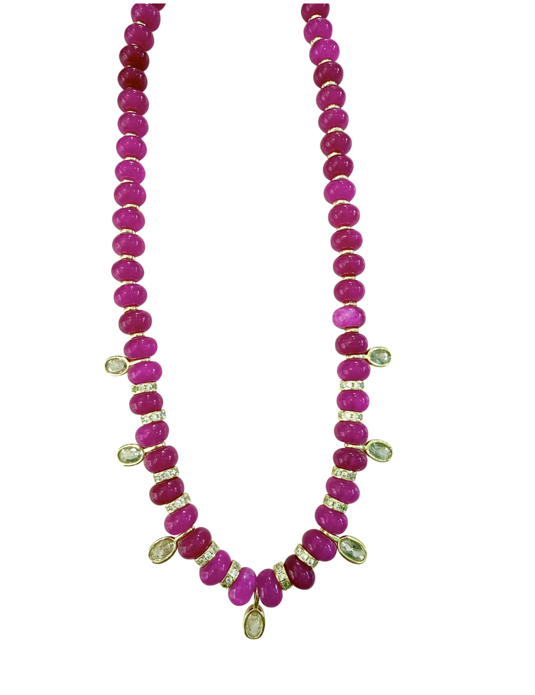 The Jupiter Necklace In Hot Pink