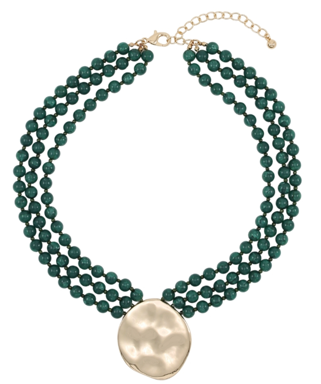 Three's Company Necklace In Green