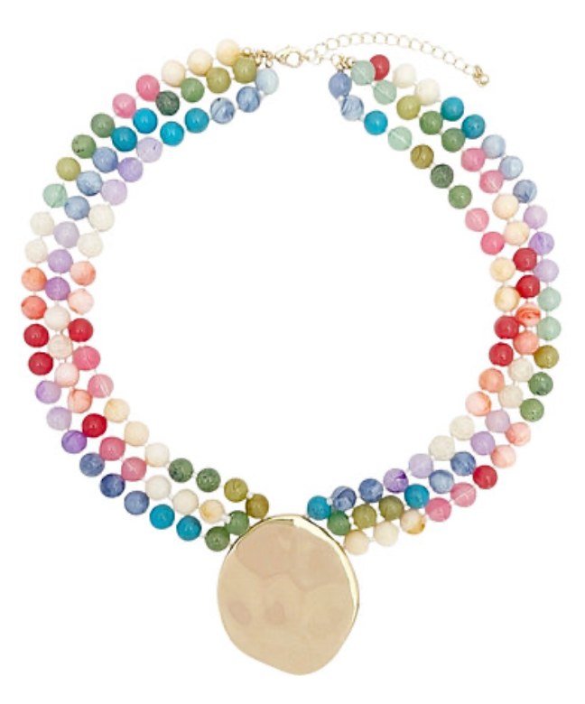 Three's Company Necklace In Multi