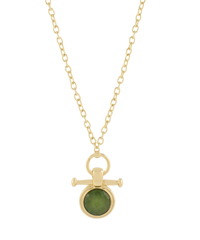 Golden Touch Necklace In Olive