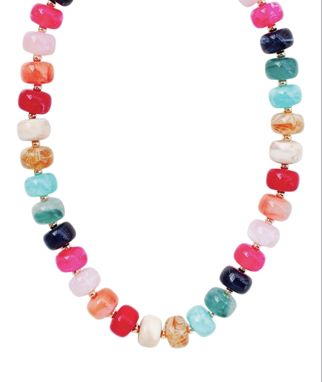 Confetti Crush Beaded Necklace In Multi
