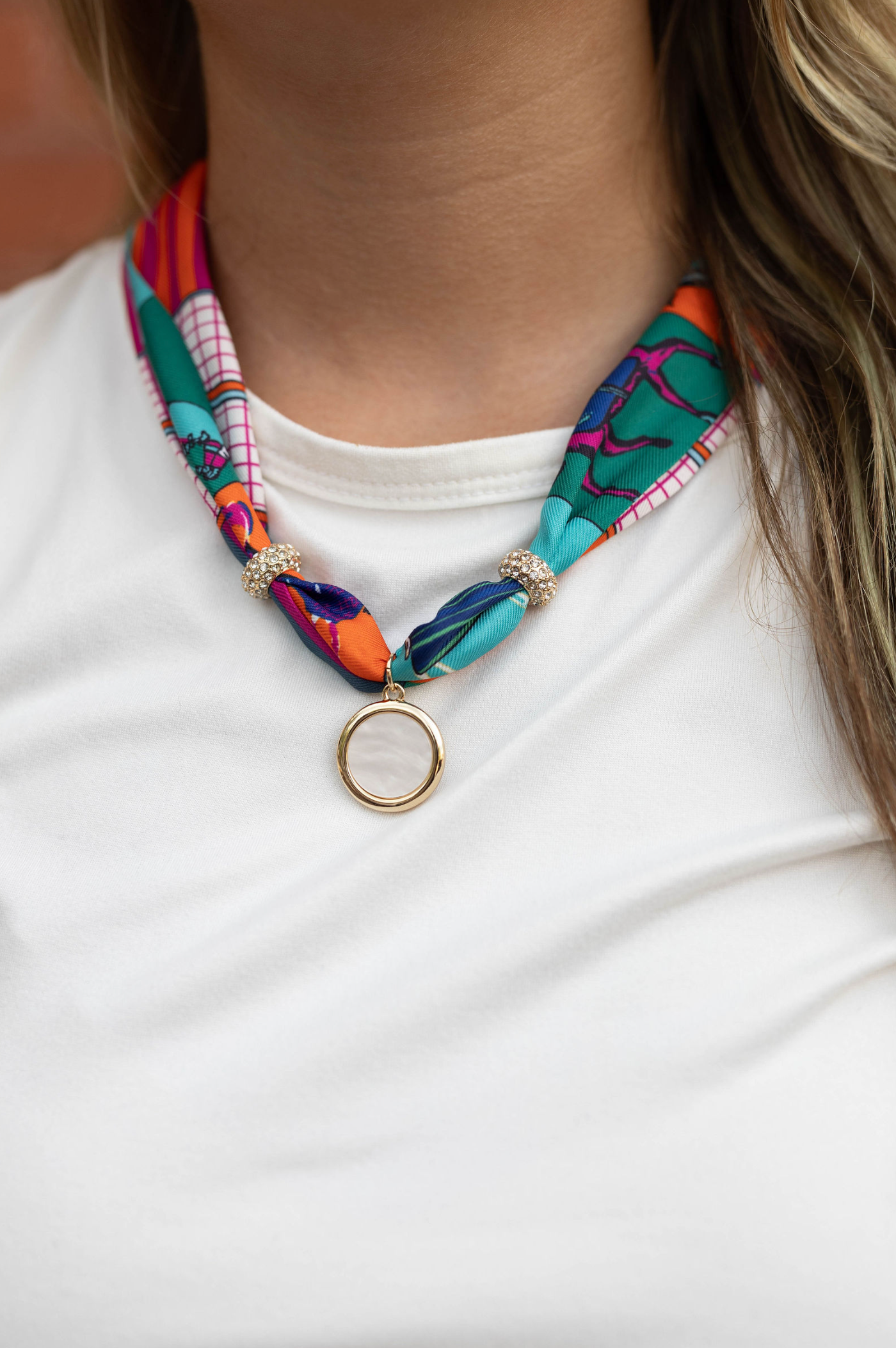 Social Hour Scarf Necklace