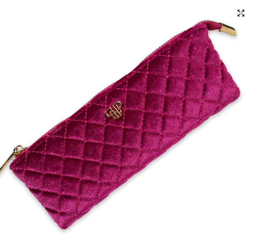 Sleek Stash Go-To-Case In Fuchsia Velvet