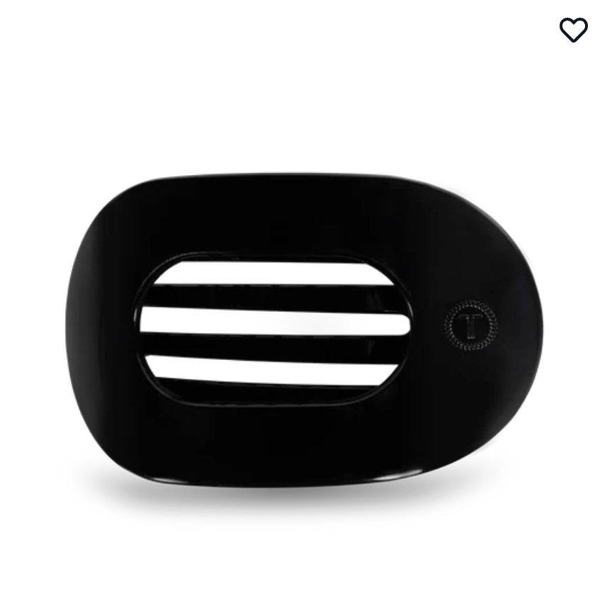 Jet Black Large Flat Round Clip