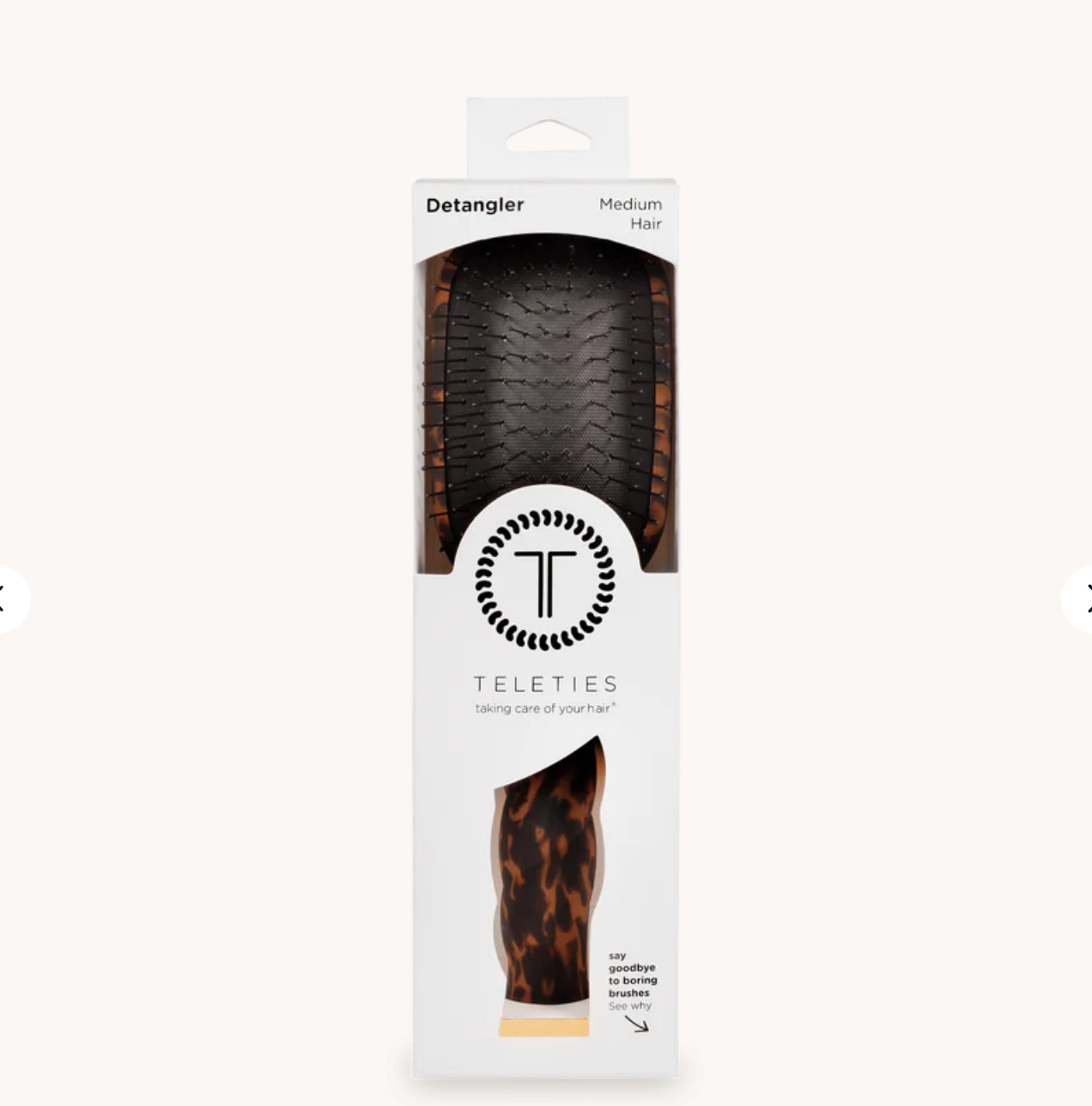 Detangler Hair Brush For Medium Hair In Tortoise