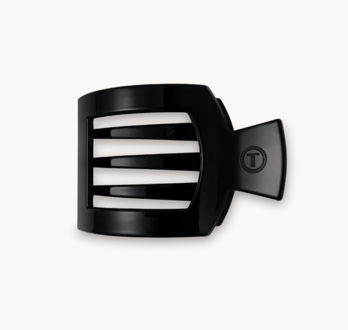Jet Black Small Flat Square Clip