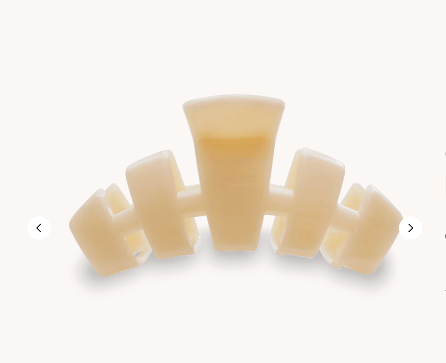 Classic Almond Beige Medium Claw Clip