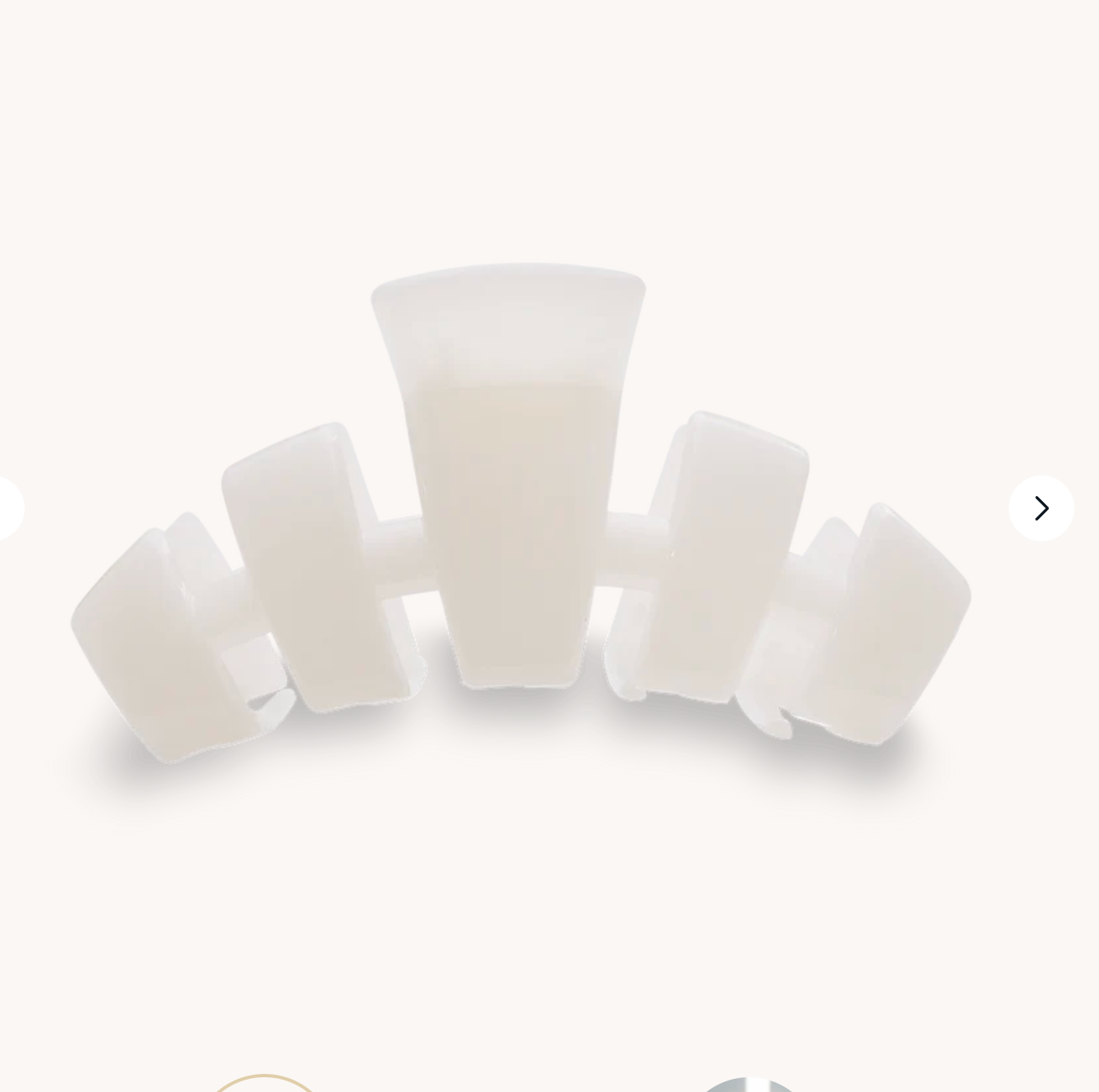 Classic Coconut White Large Claw Clip